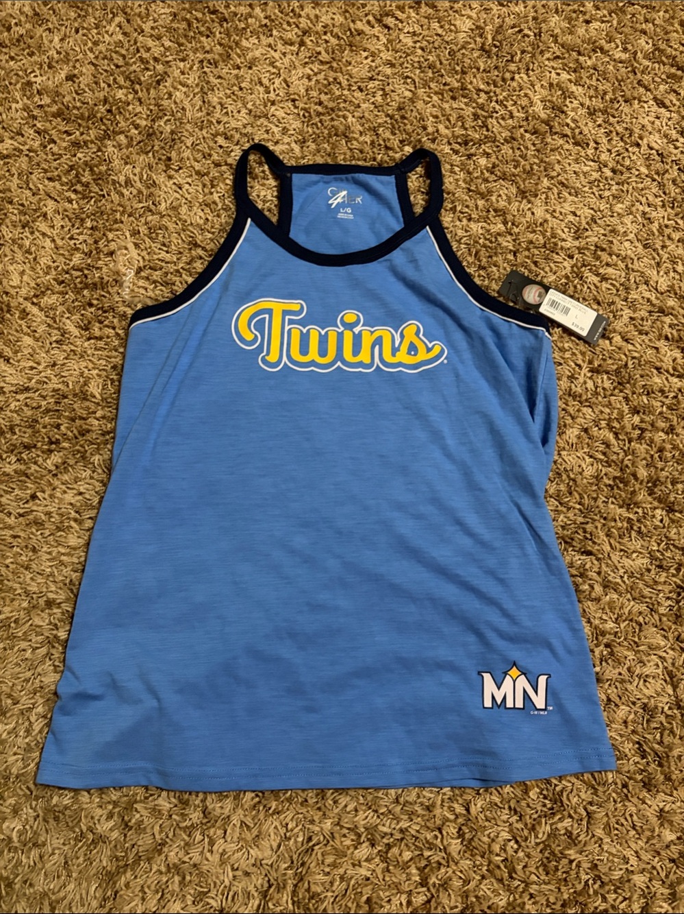 Twins Blue Tank Top with MN Logo
